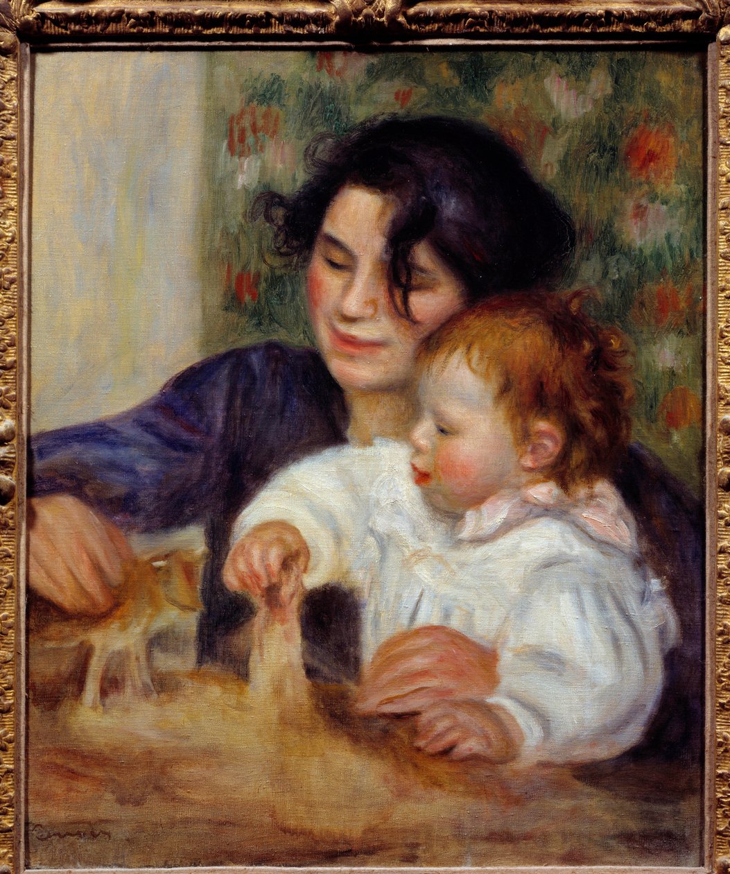 Portret Gabrielle i Jeana. Portret syna malarza, Jeana Renoira (1894-1979), ze swoją pielęgniarką Gabrielle Renard (1879-1959). Obraz Pierre