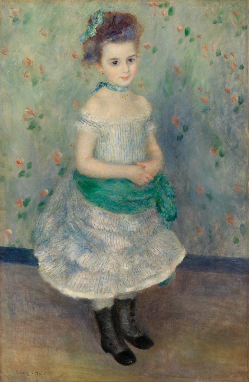 Portret Jeanne Durand-Ruel (Portret panny J.) autorstwa Pierre Auguste Renoir