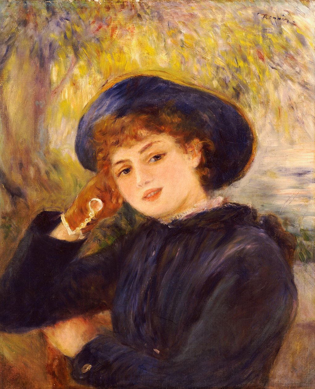Portret Mademoiselle Demarsy, 1882 autorstwa Pierre Auguste Renoir