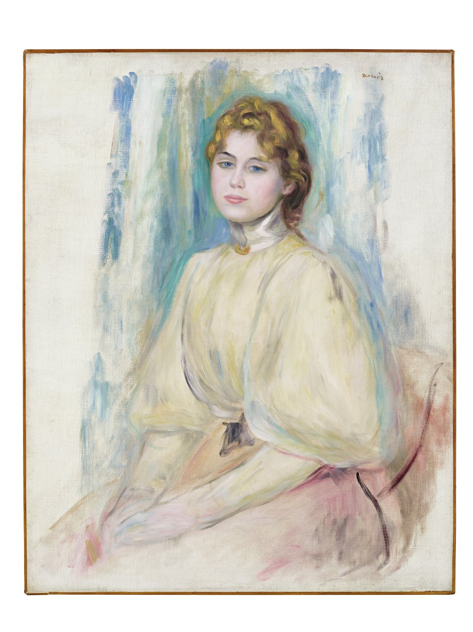Portret Mademoiselle Yvonne Lerolle, ok. 1894 r. autorstwa Pierre Auguste Renoir