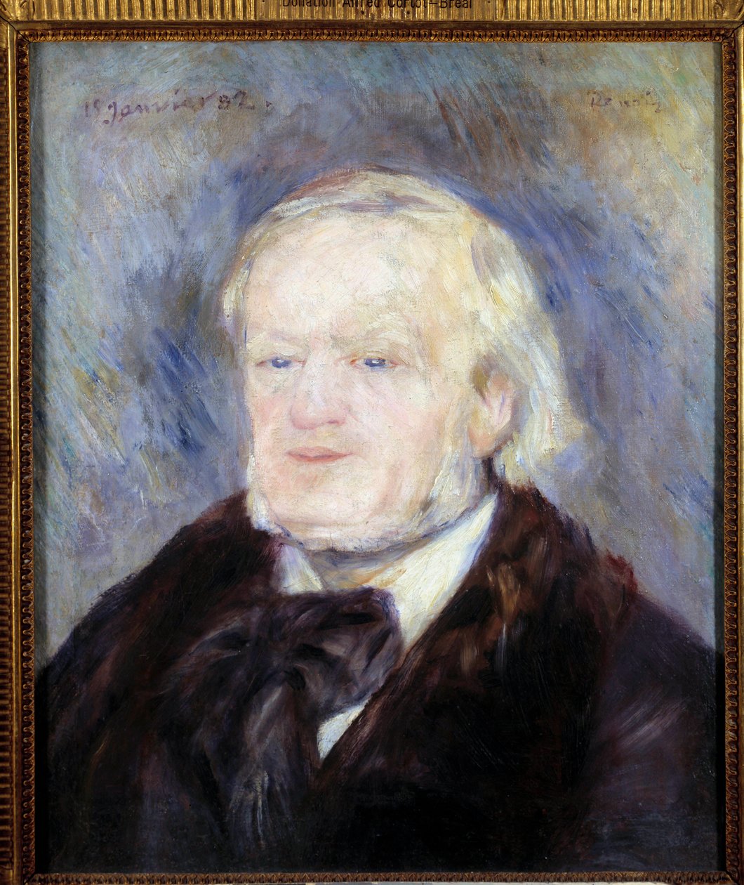 Portret Ryszarda Wagnera (1813 - 1883). Obraz Pierre Auguste Renoir (1841-1919) autorstwa Pierre Auguste Renoir