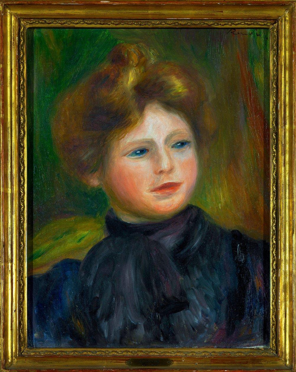 Portret kobiety Obraz Pierre Auguste Renoir (1841-1919) 1916 Wymiary 0,35 x 0,27 m Paris Louvre Museum Obowiązkowa wzmianka: Donation Helene and Victor Lyon autorstwa Pierre Auguste Renoir