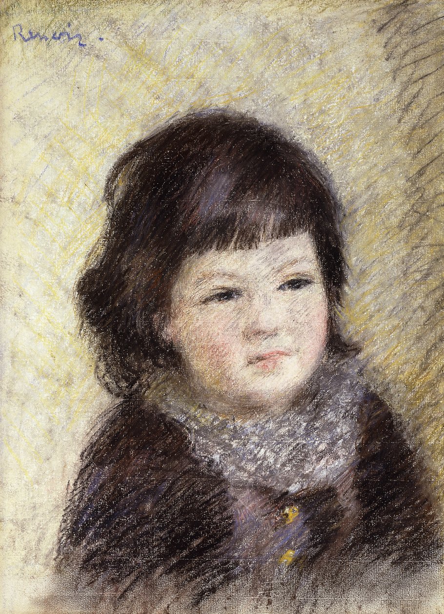 Portret dziecka; Portret dziecka, ok.1879 autorstwa Pierre Auguste Renoir