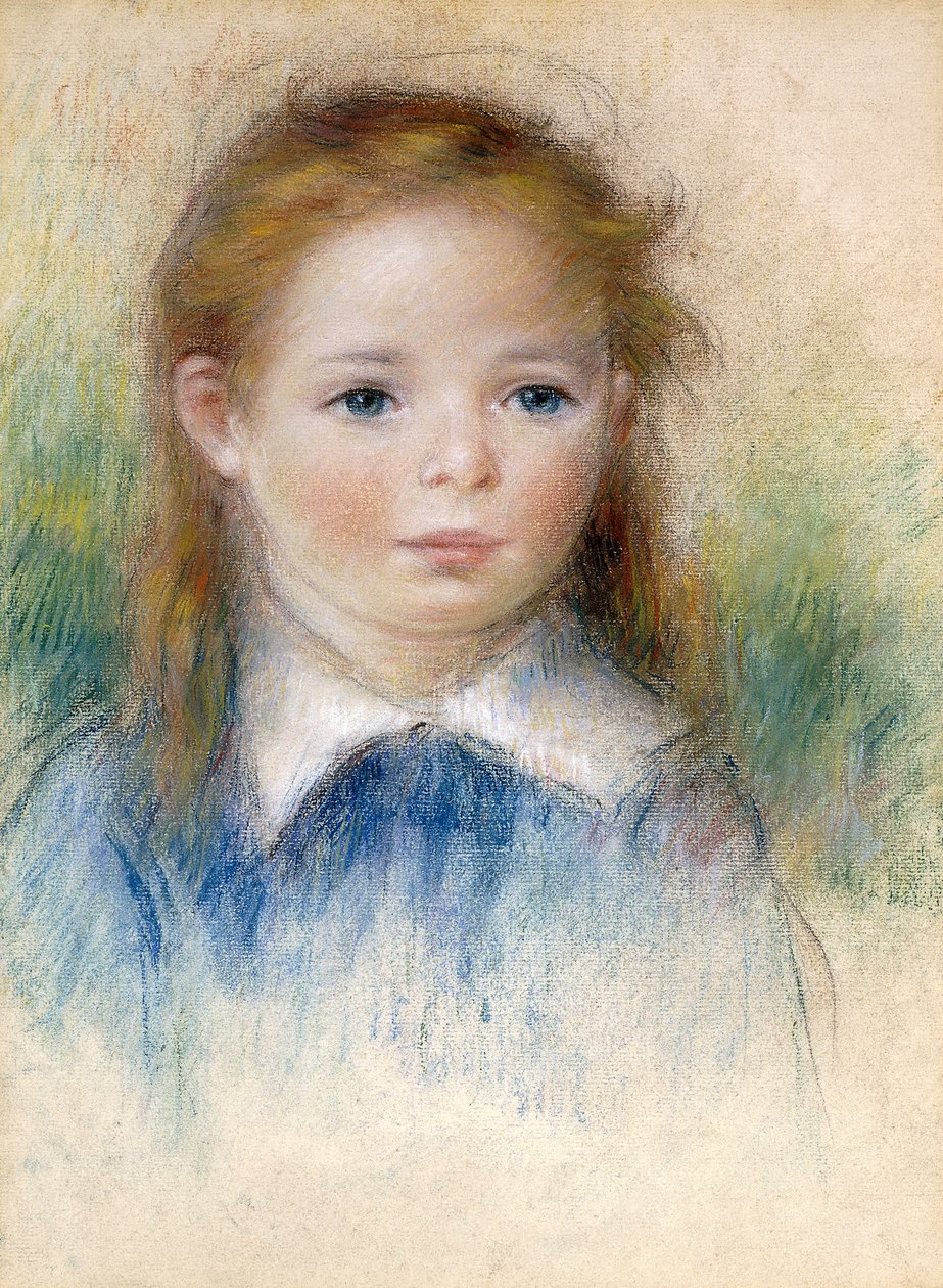 Portret dziewczyny; Portret małej dziewczynki, autorstwa Pierre Auguste Renoir