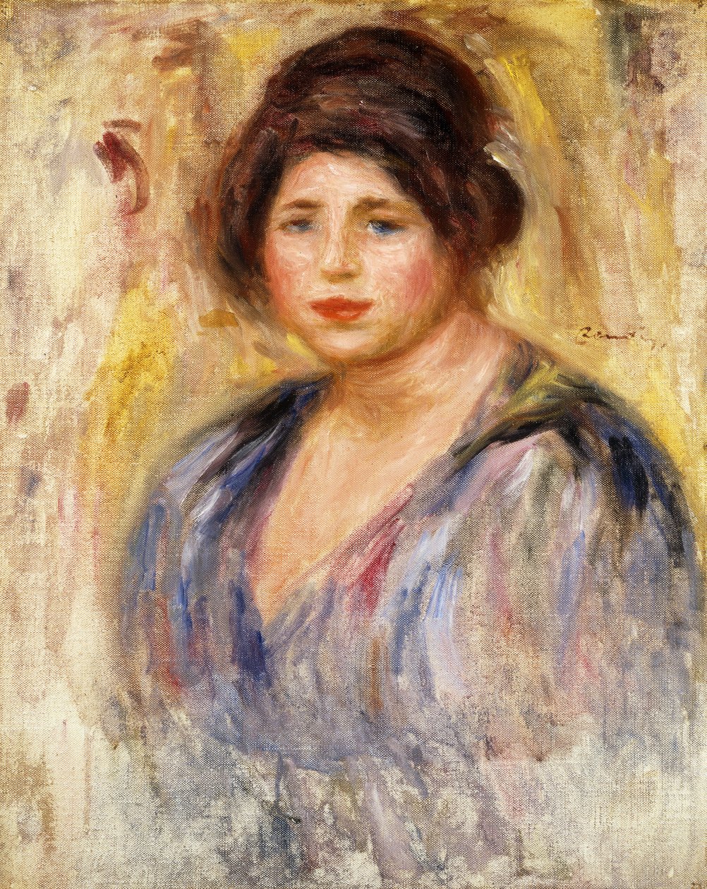 Portret kobiety; Portret kobiety, ok. 1912 autorstwa Pierre Auguste Renoir