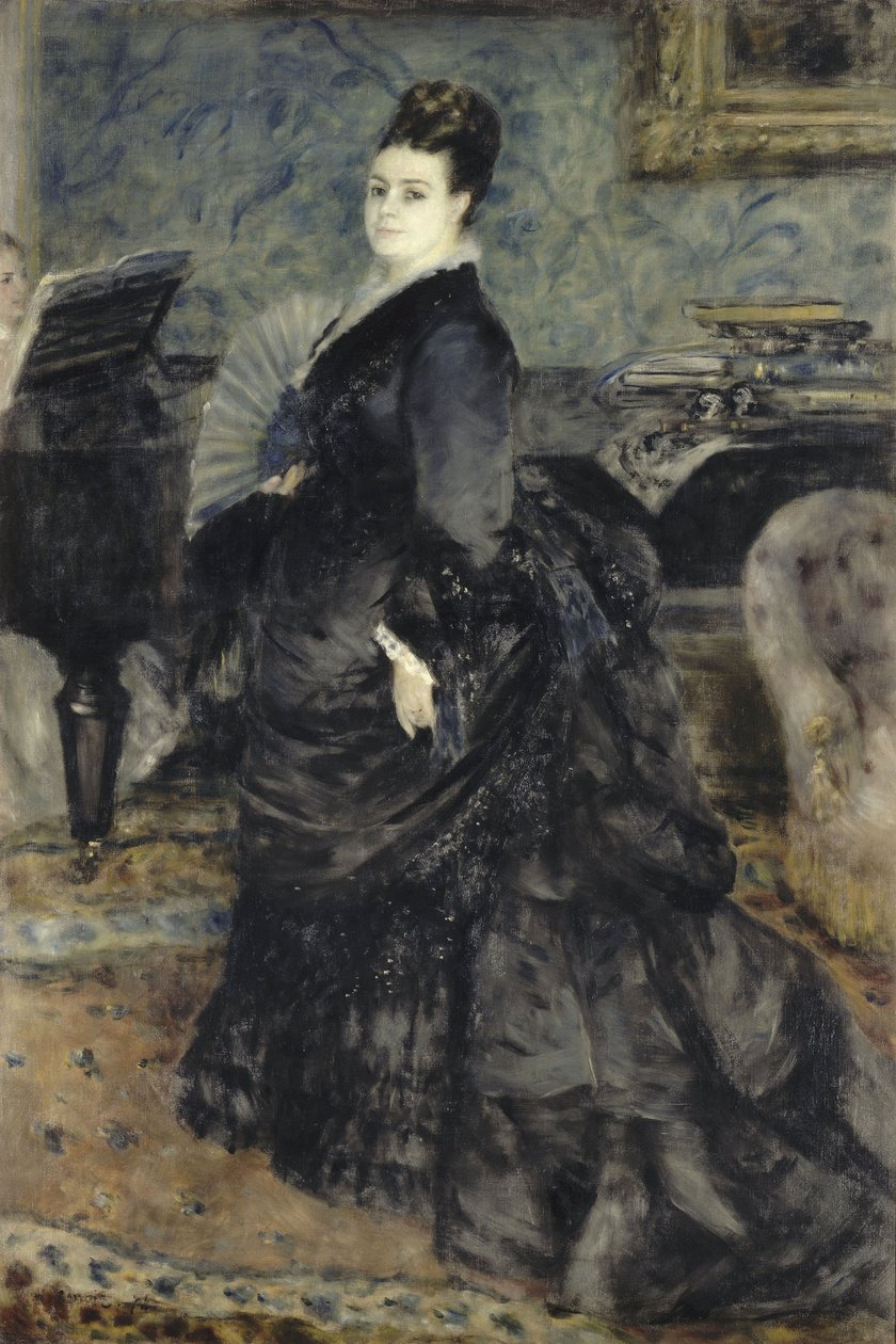 Portret kobiety, zwany od pani Georges Hartmann, ok. 1930 r. 1874 autorstwa Pierre Auguste Renoir