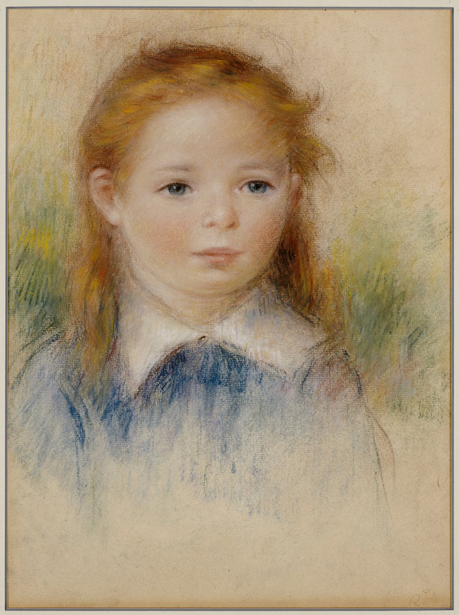 Portret młodej dziewczyny autorstwa Pierre Auguste Renoir
