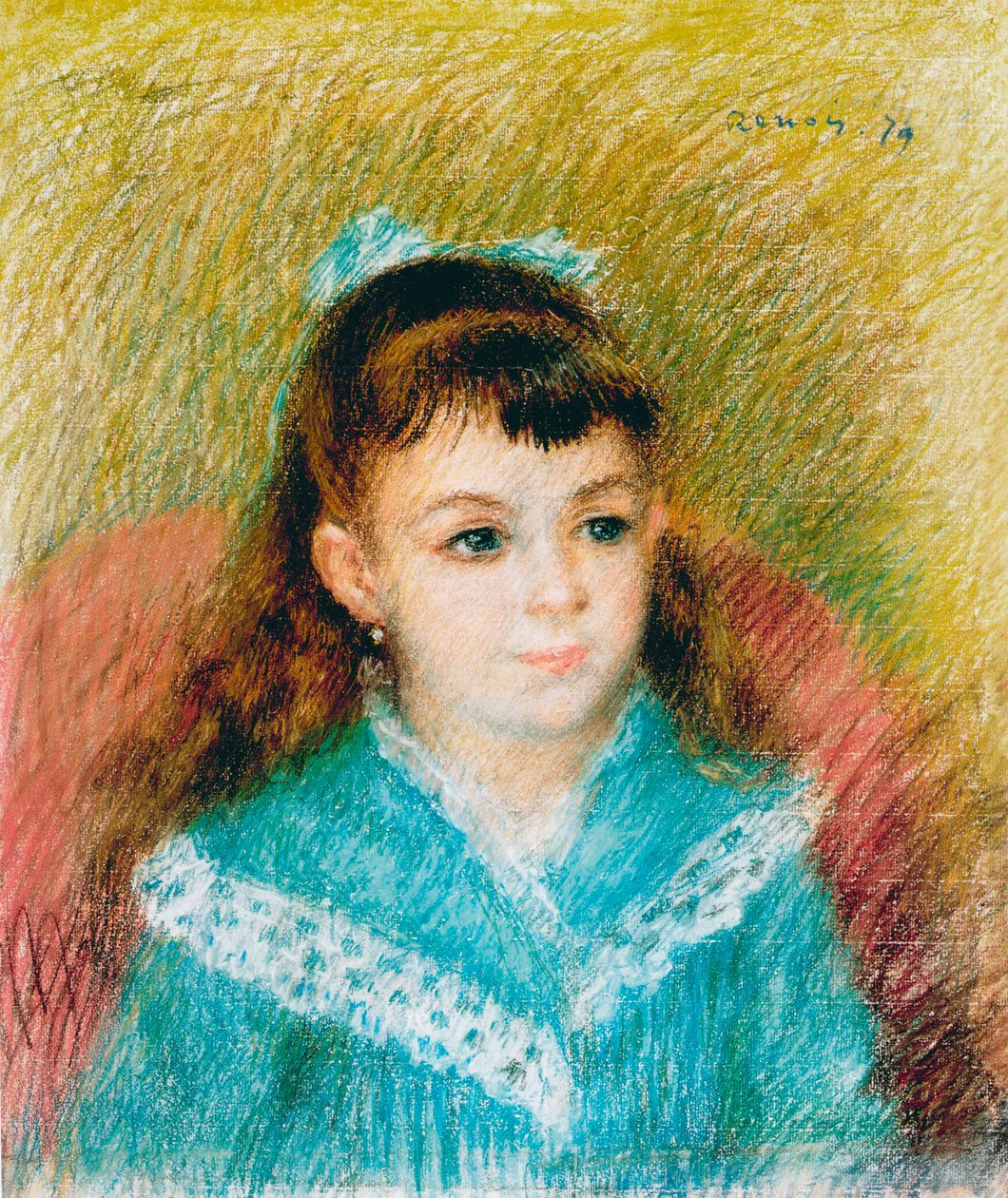 Portret młodej dziewczyny Elisabeth Maître, 1879 autorstwa Pierre Auguste Renoir