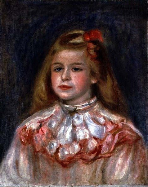 Portret młodej dziewczyny, ok. 1895 (olej na płótnie) autorstwa Pierre Auguste Renoir