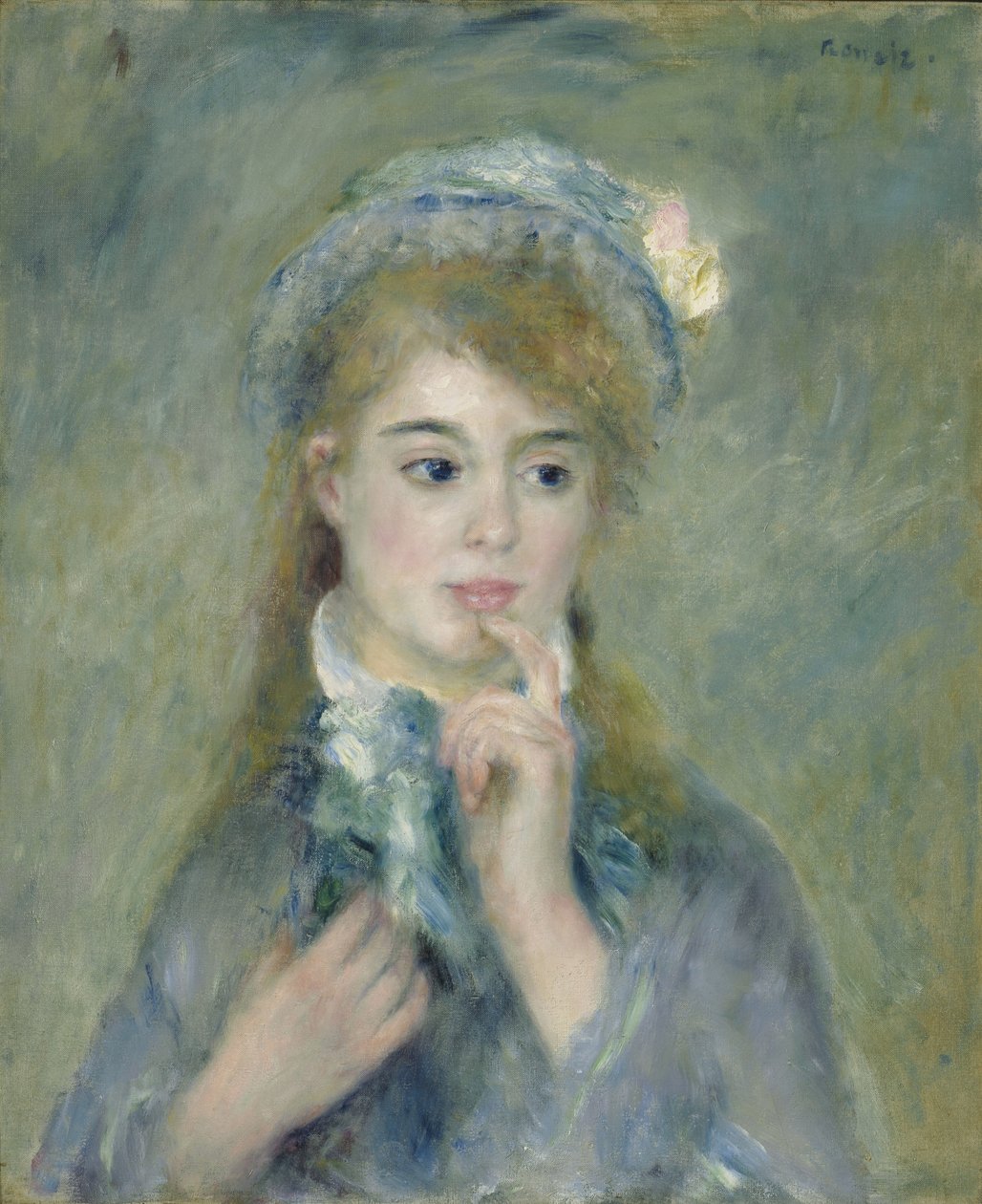 Portret młodej kobiety autorstwa Pierre Auguste Renoir