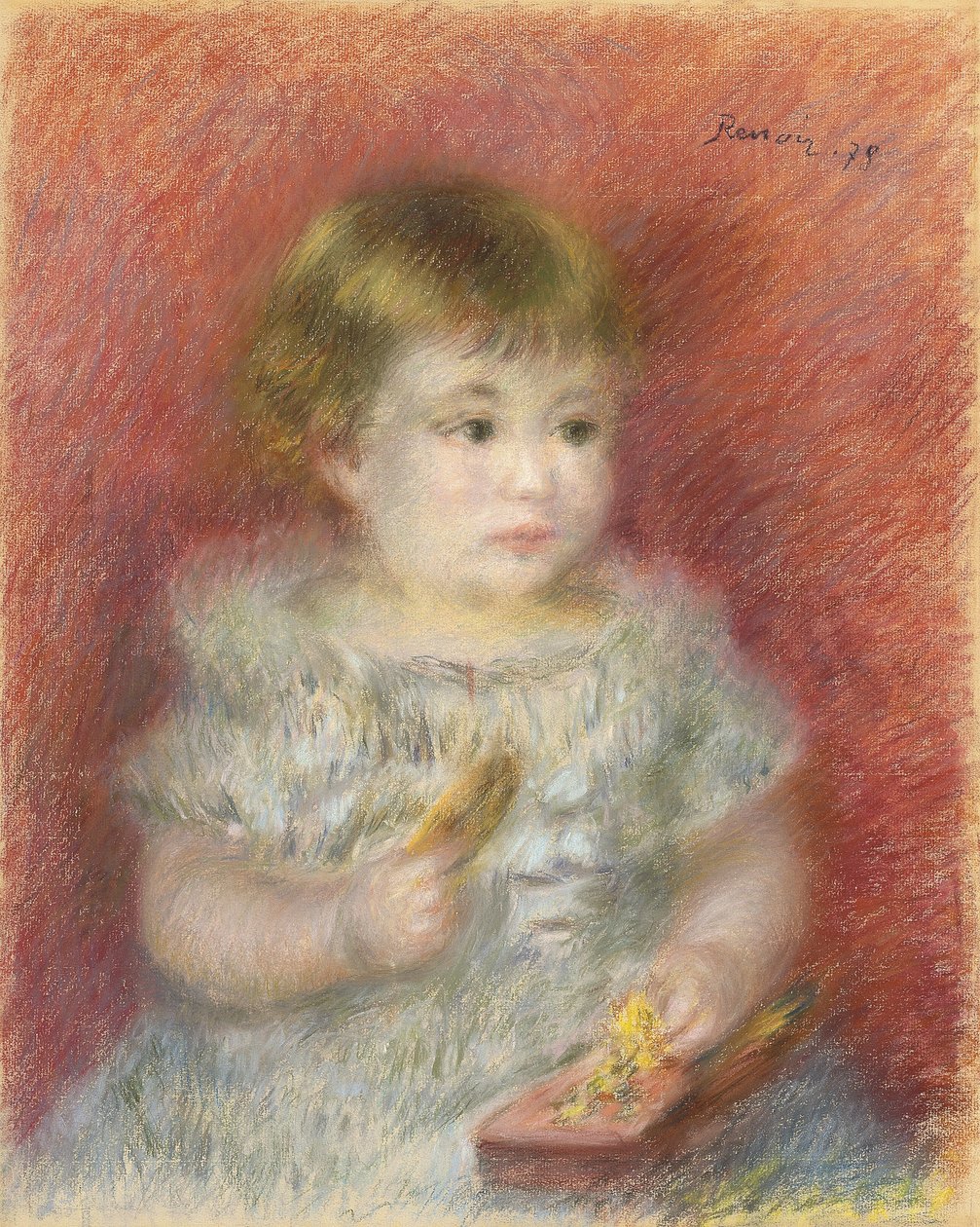 Portret dziecka, 1878 autorstwa Pierre Auguste Renoir