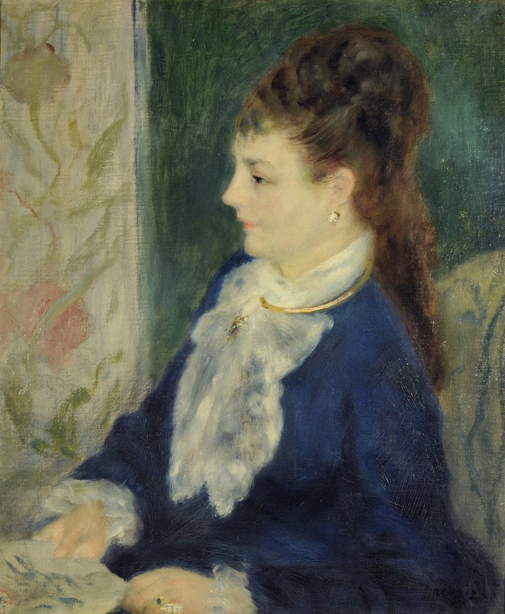 Portret pani X, 1875 autorstwa Pierre Auguste Renoir