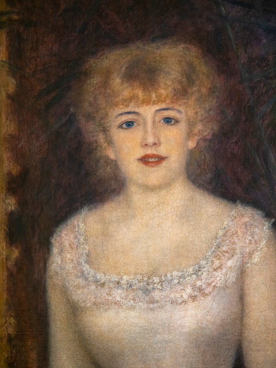 Portret aktorki Jeanne Samary (fragment) autorstwa Pierre Auguste Renoir