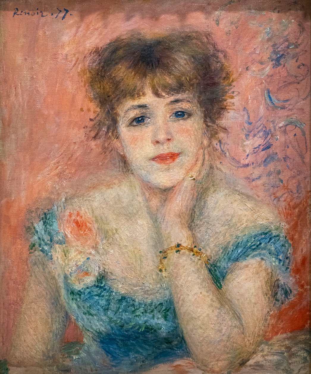 Portret aktorki Jeanne Samary autorstwa Pierre Auguste Renoir
