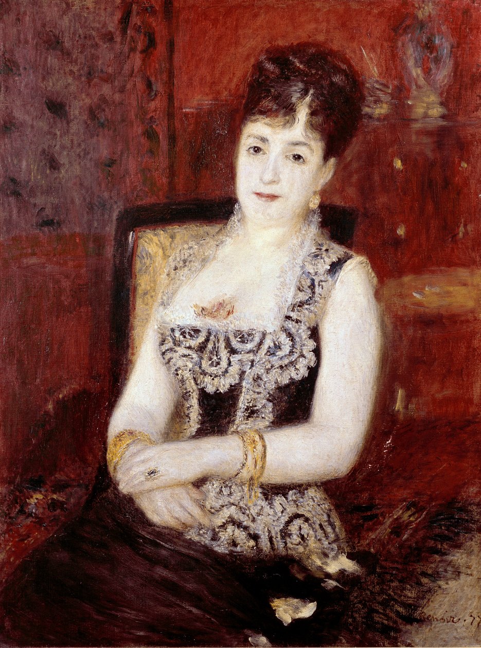 Portret hrabiny Pourtales. Obraz Pierre Auguste Renoir (Pierre-Auguste autorstwa Pierre Auguste Renoir