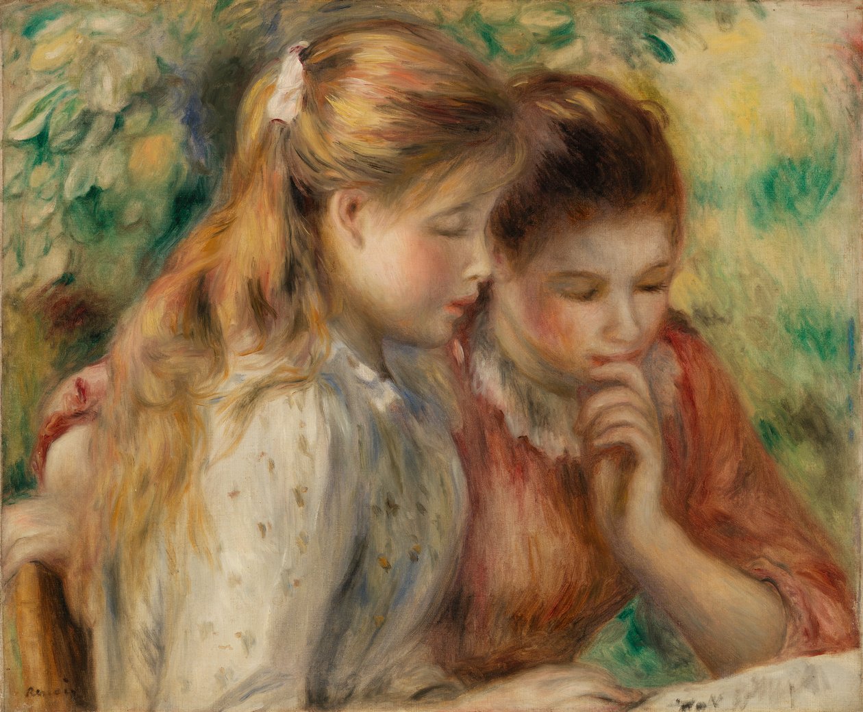 Czytanie (wykład) autorstwa Pierre Auguste Renoir