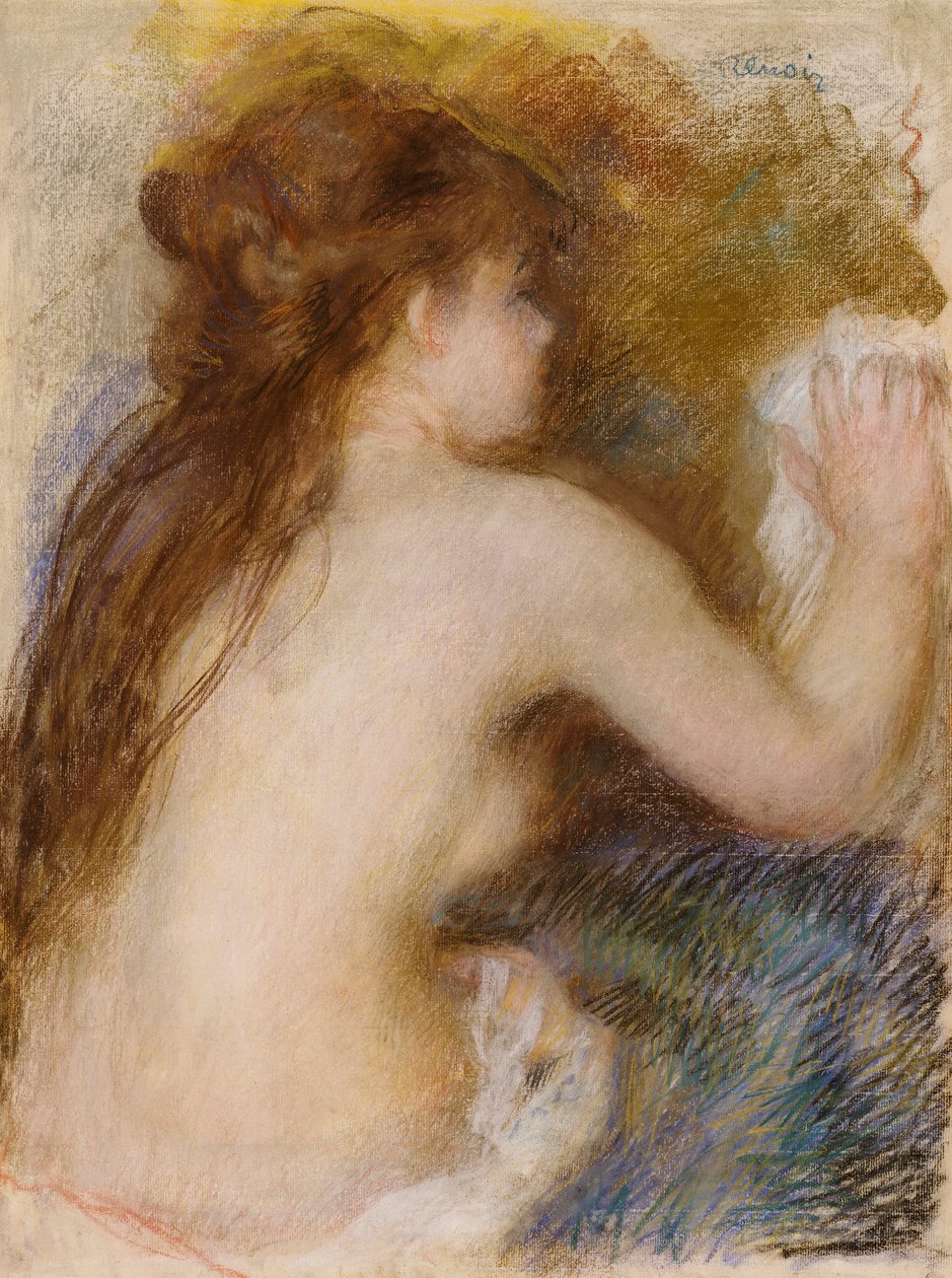 Widok z tyłu nagiej kobiety, ok. 1879 r. autorstwa Pierre Auguste Renoir