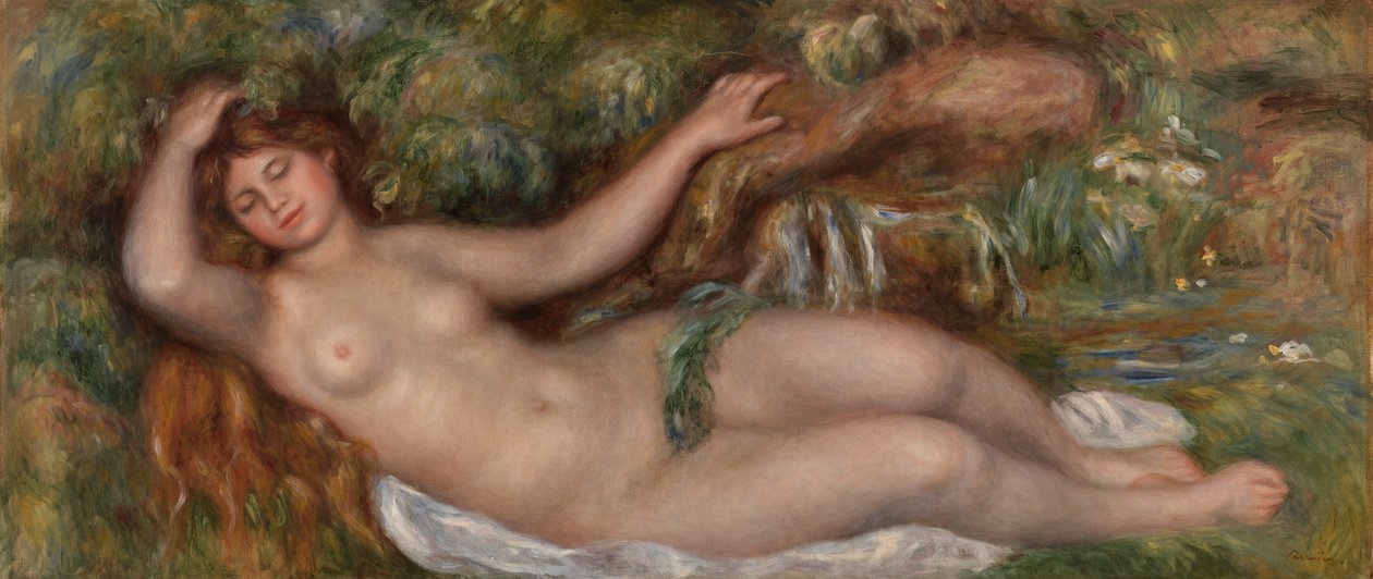 Leżąc nago autorstwa Pierre Auguste Renoir