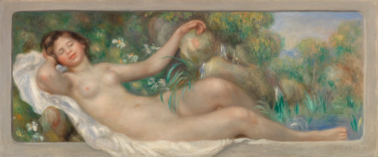 Leżąc nago (La Source) autorstwa Pierre Auguste Renoir
