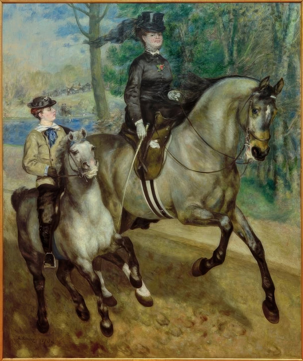 Jeździec konny w Bois de Boulogne autorstwa Pierre Auguste Renoir