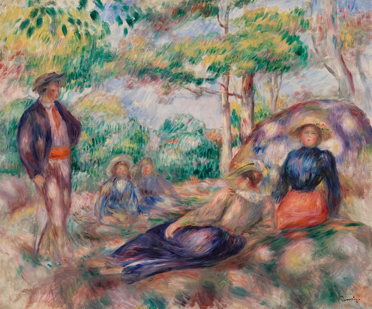Odpoczynek w trawie autorstwa Pierre Auguste Renoir