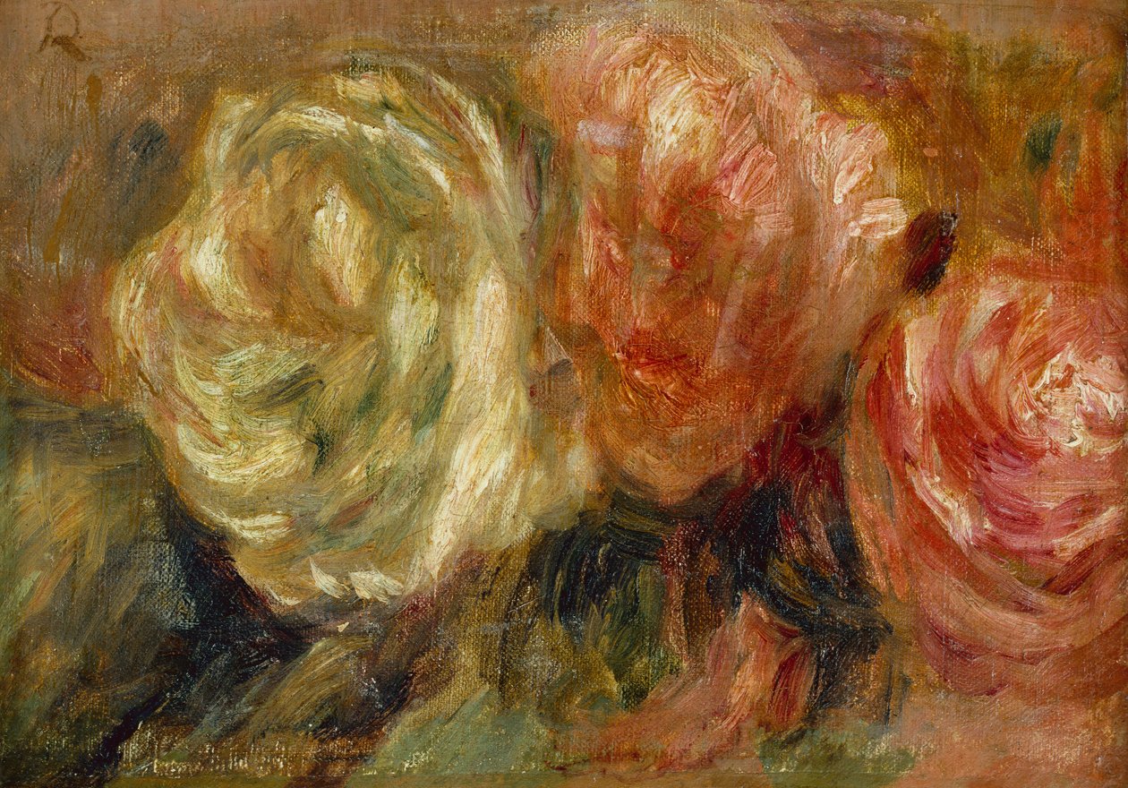 Róże (olej na płótnie) autorstwa Pierre Auguste Renoir