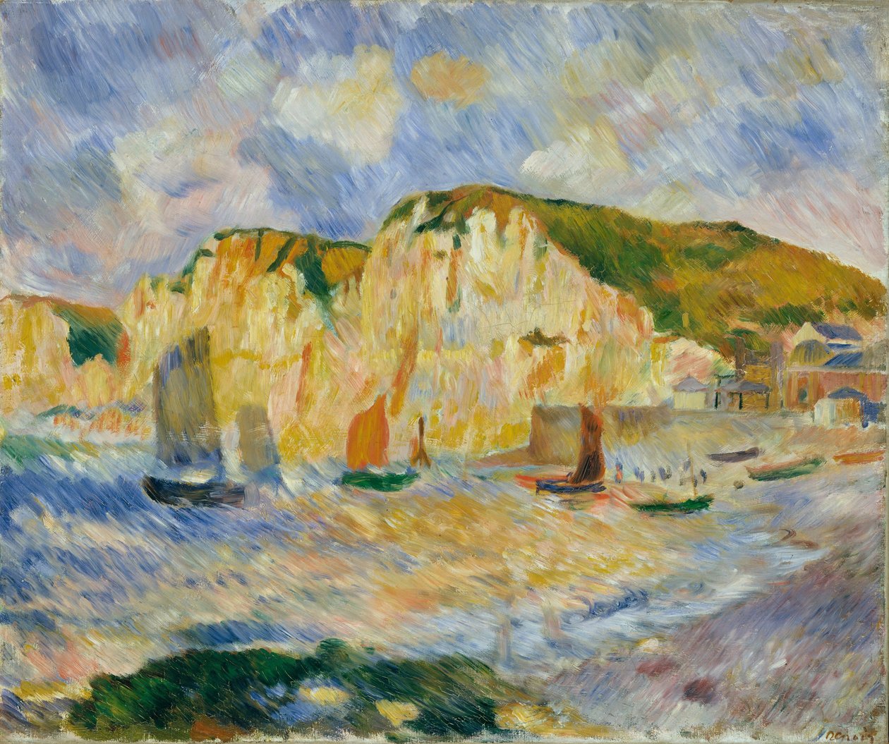 Morze i klify, ok.1885 autorstwa Pierre Auguste Renoir