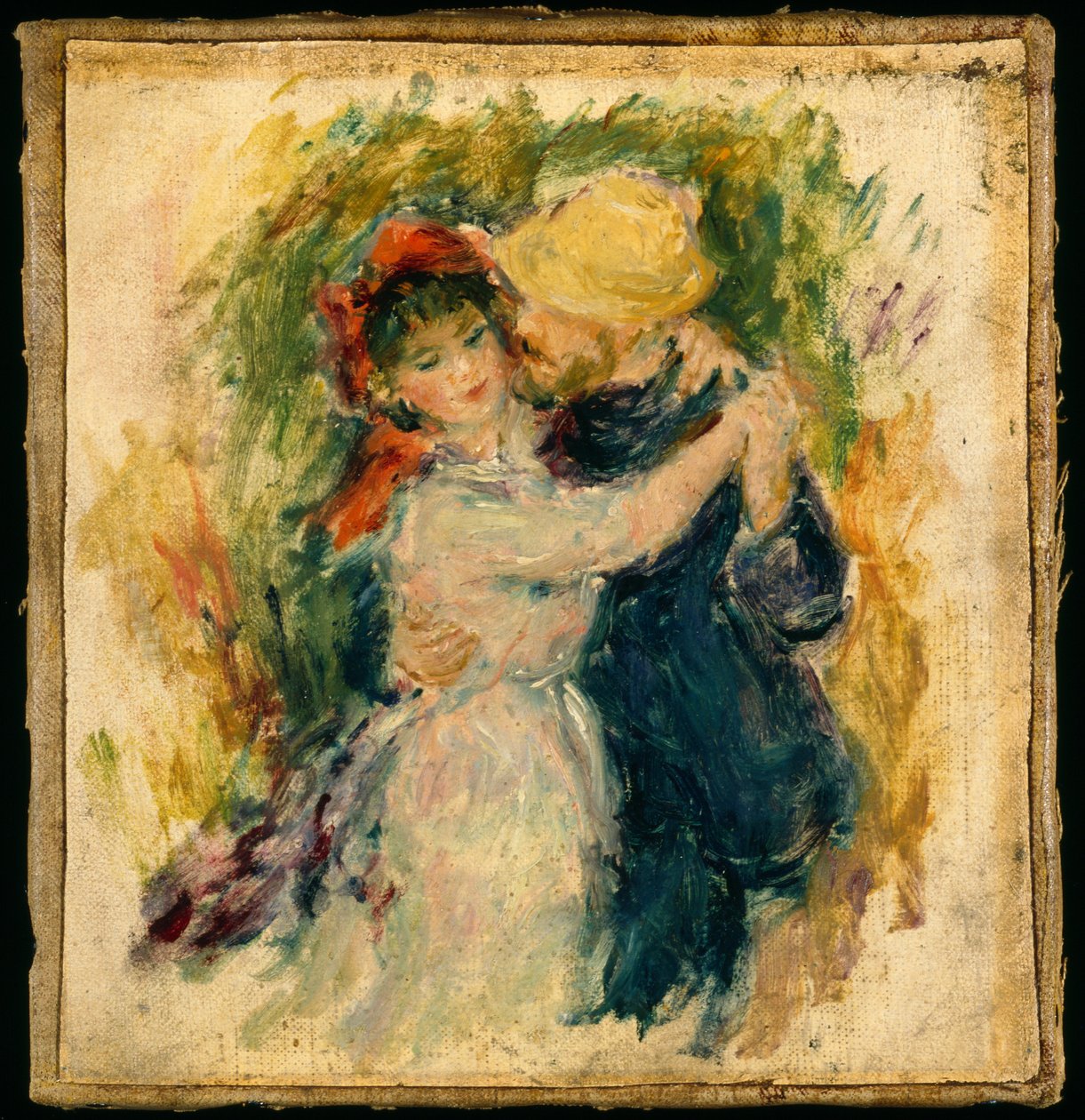 Szkic po tańcu À Bougival (olej na płótnie naklejonym na płótno) autorstwa Pierre Auguste Renoir