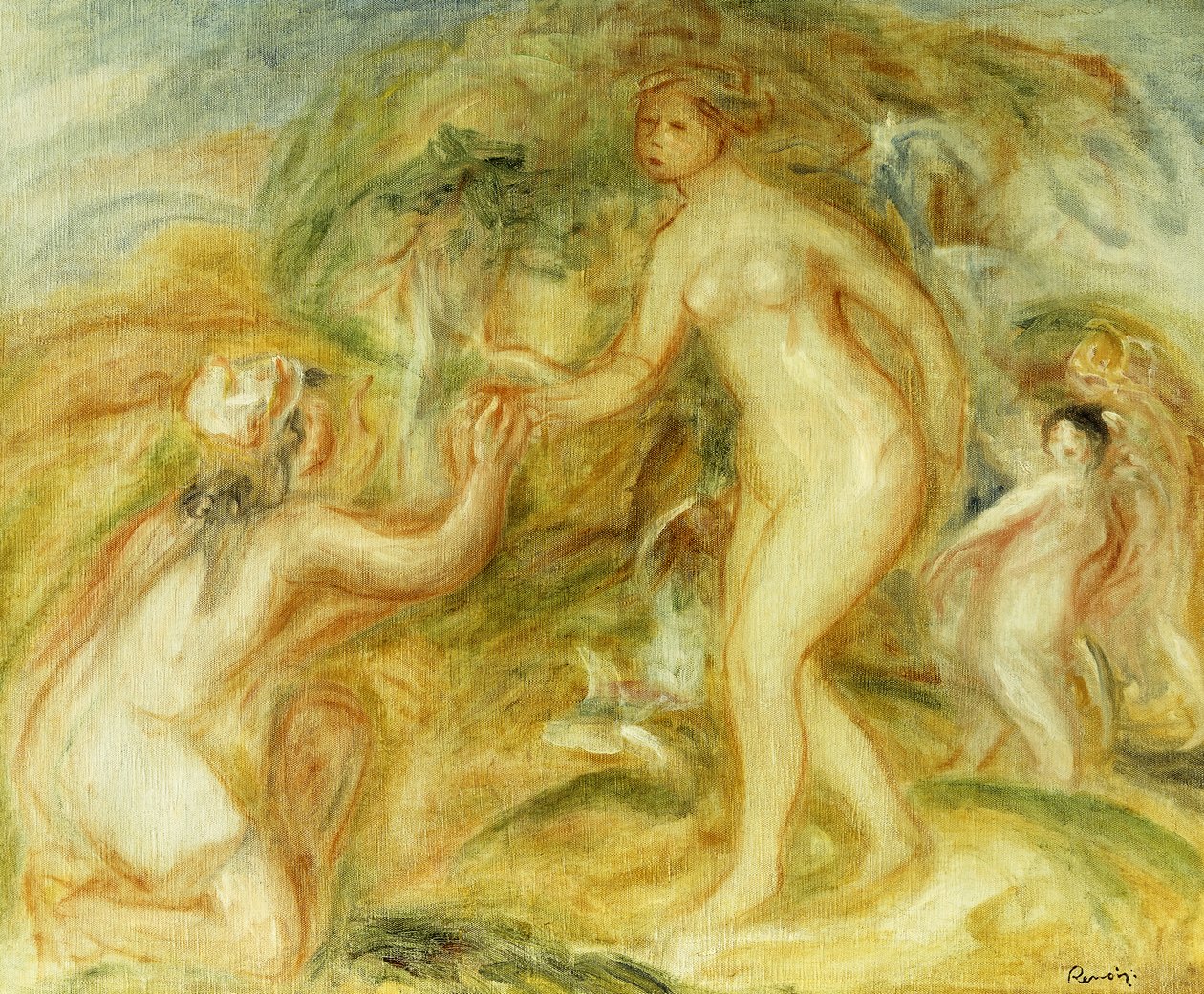 Szkic wyroku Paryża; Szkic wyroku Paryża, 1913 autorstwa Pierre Auguste Renoir