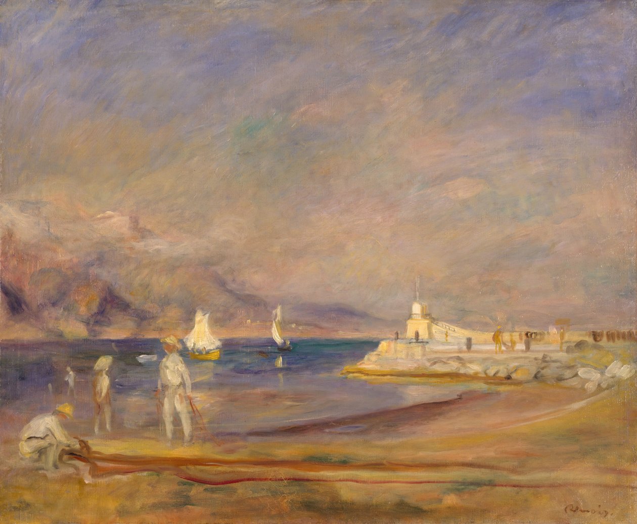 St Tropez, Francja, 1898-1900. autorstwa Pierre Auguste Renoir
