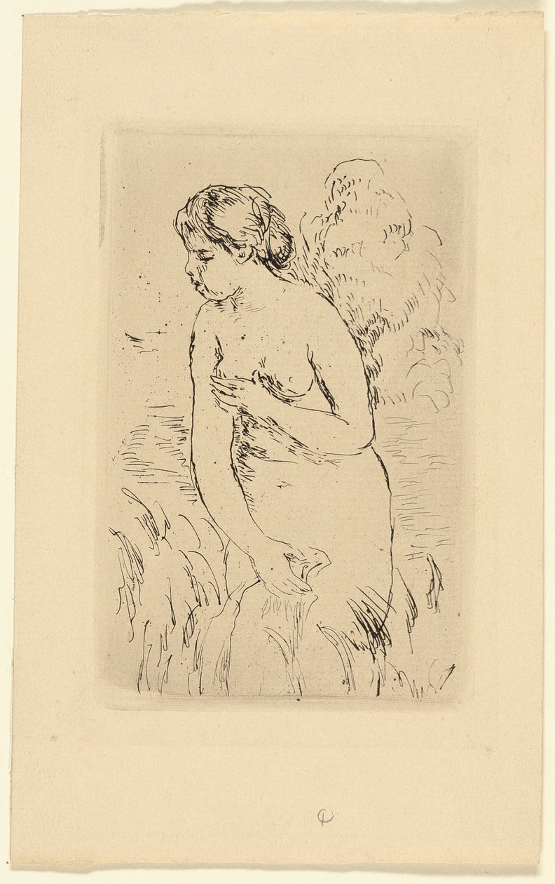 Kąpiący się na stojąco autorstwa Pierre Auguste Renoir