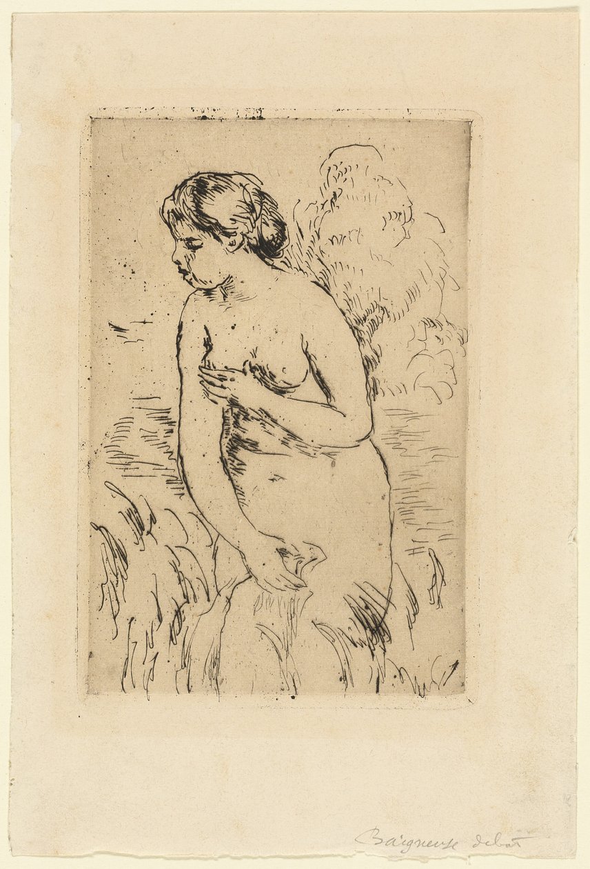 Kąpiący się na stojąco autorstwa Pierre Auguste Renoir