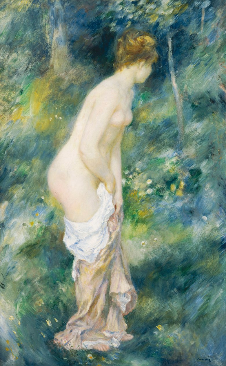 Kąpiący się na stojąco, 1887 autorstwa Pierre Auguste Renoir