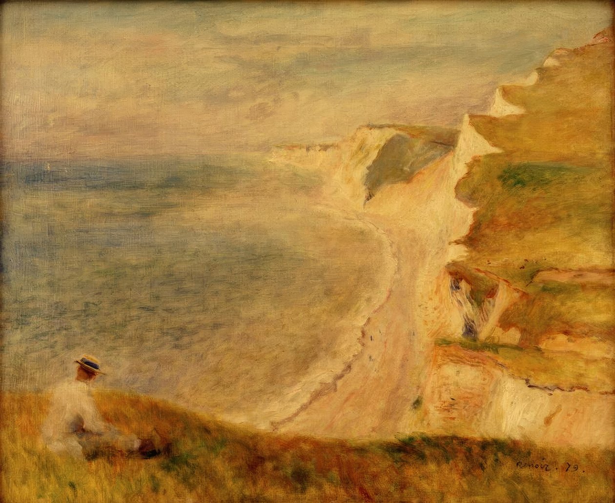 Klify w Pourville autorstwa Pierre Auguste Renoir