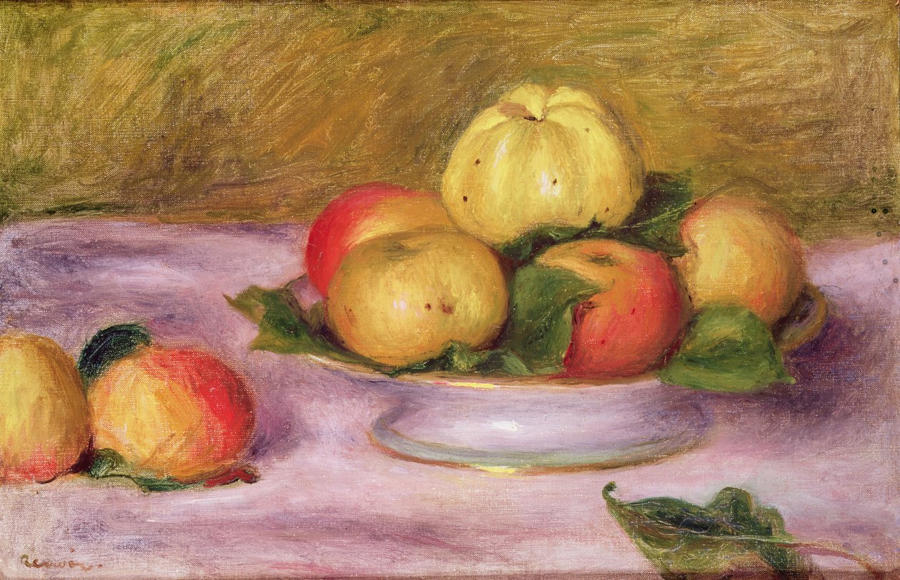 Martwa natura z jabłkami (olej na płótnie) autorstwa Pierre Auguste Renoir