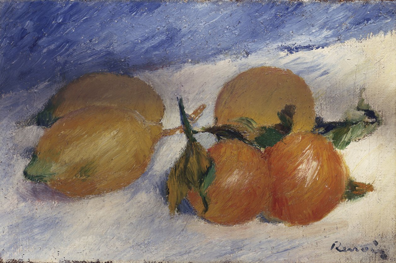 Martwa natura z cytrynami i pomarańczami, 1881 autorstwa Pierre Auguste Renoir