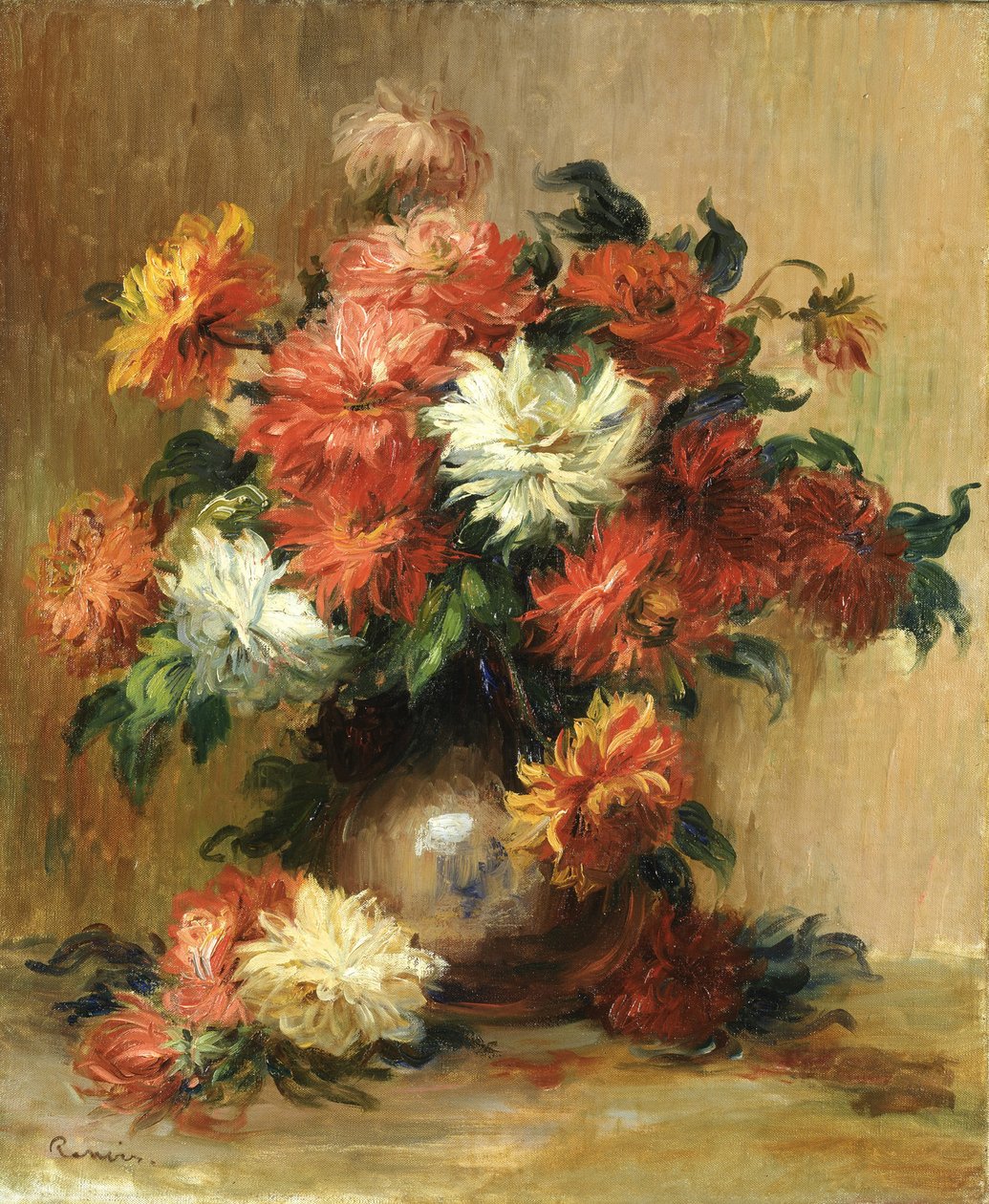 Martwa natura z daliami, ca. 1886-1890 autorstwa Pierre Auguste Renoir