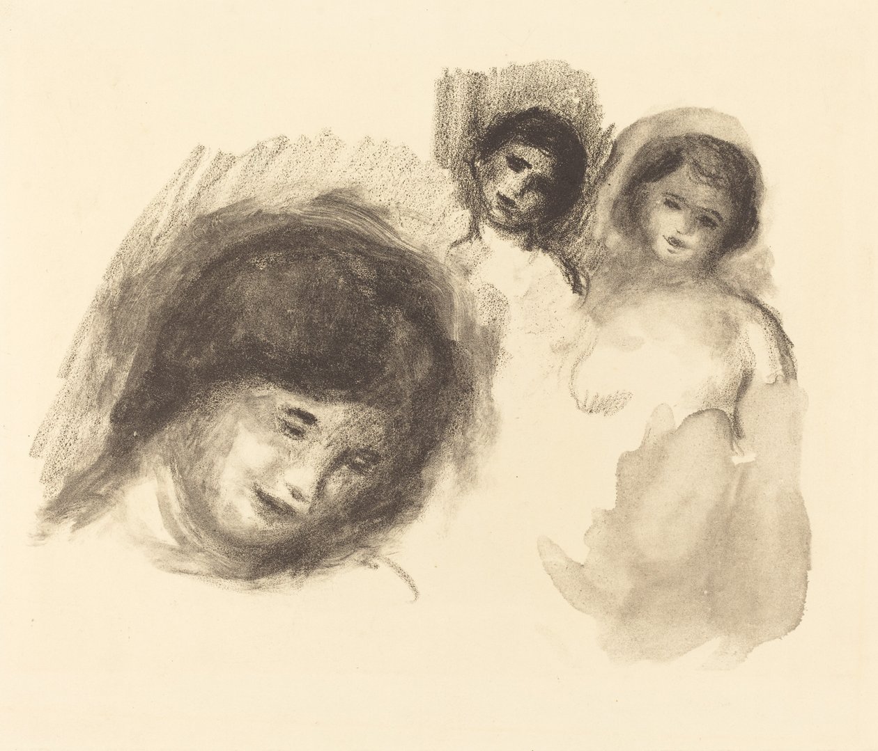 Kamień z trzema szkicami Kamień z trzema szkicami, 1904. autorstwa Pierre Auguste Renoir