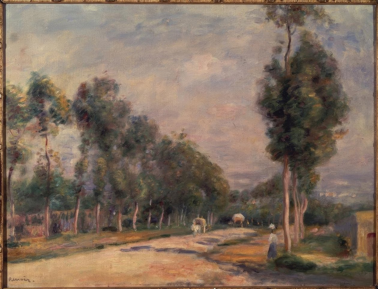 Ulica w Louveciennes autorstwa Pierre Auguste Renoir