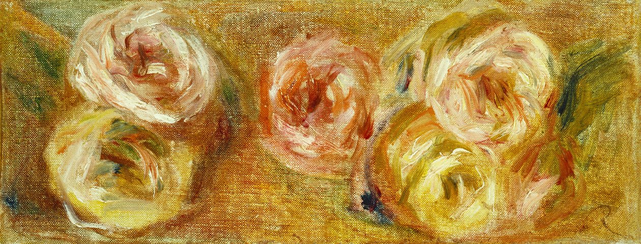 Posypane róże, ok. 1915 autorstwa Pierre Auguste Renoir