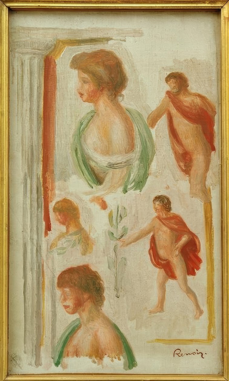 Studium postaci z czasów starożytnych autorstwa Pierre Auguste Renoir