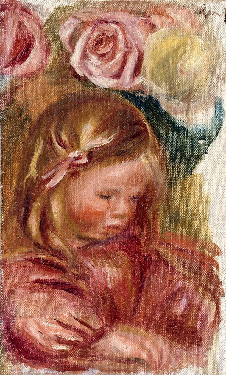 Studium, Coco in the Roses, autorstwa Pierre Auguste Renoir