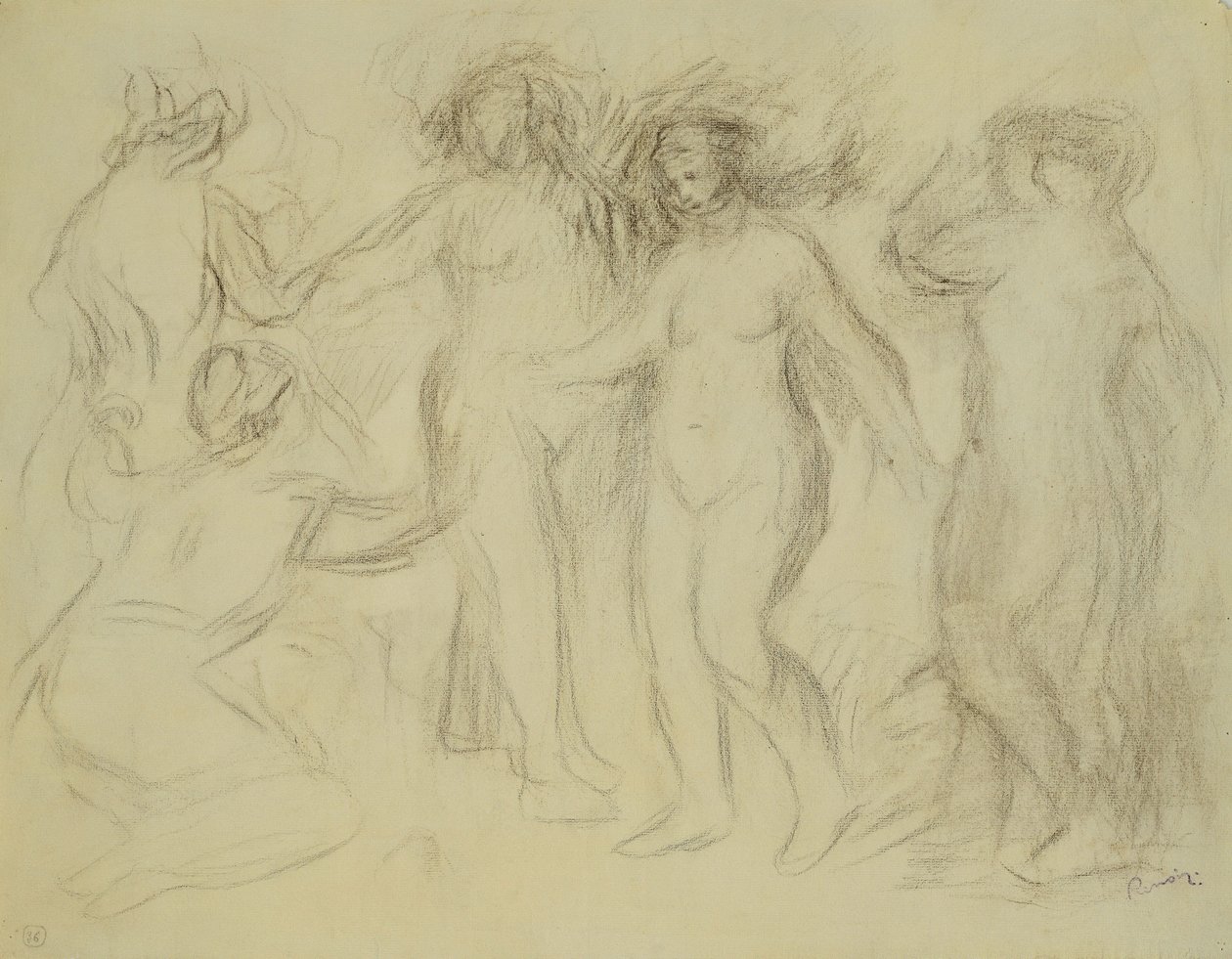 Studium do wyroku w Paryżu; Studium do wyroku w Paryżu, autorstwa Pierre Auguste Renoir