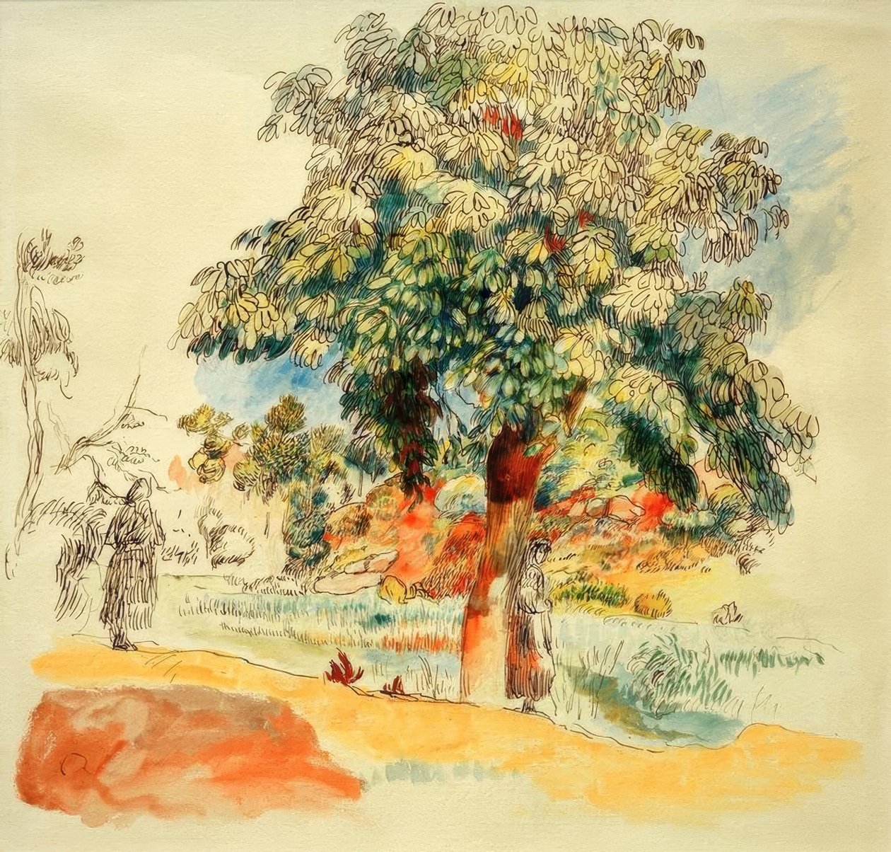Południowy krajobraz autorstwa Pierre Auguste Renoir