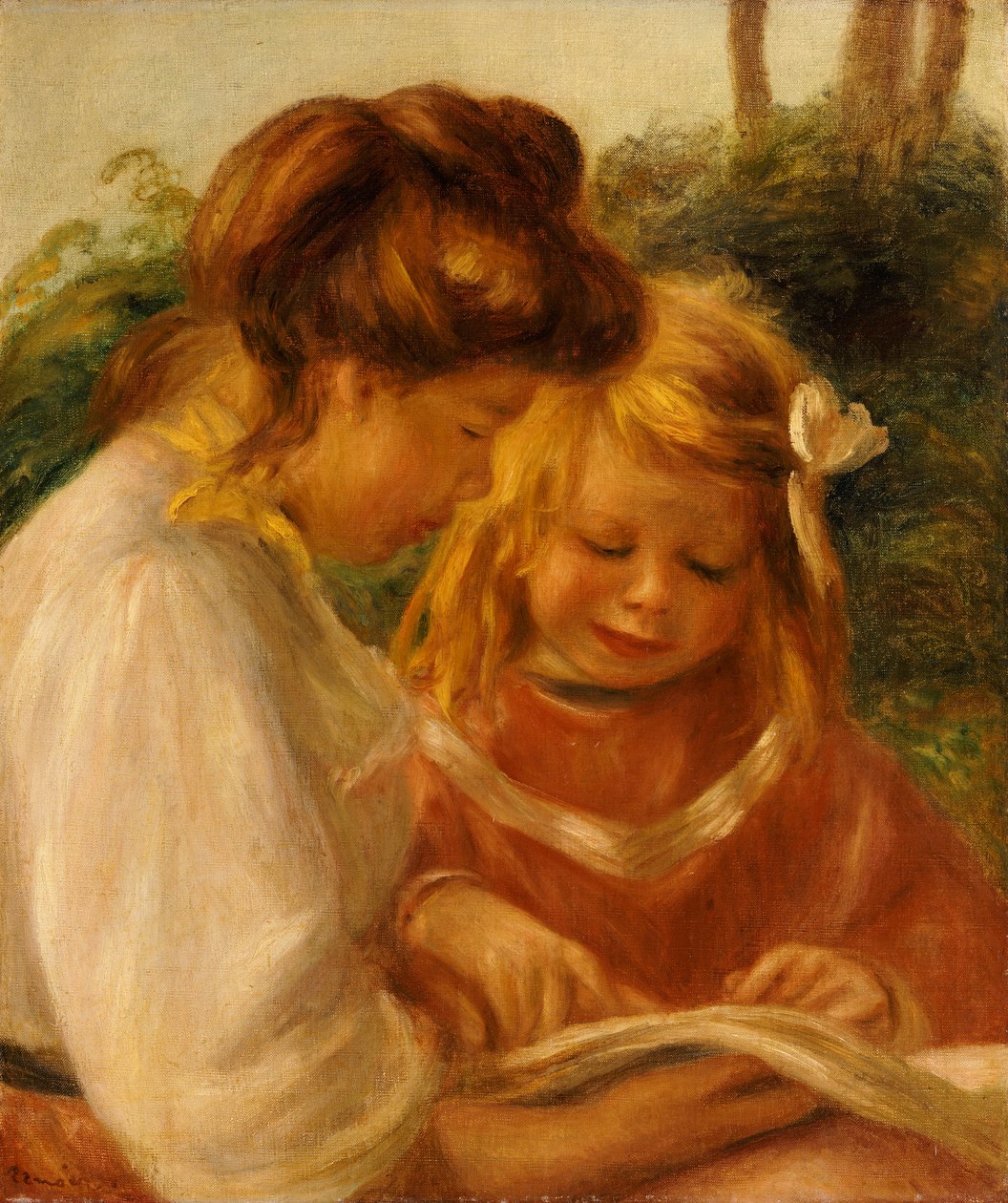 Alfabet, Jean i Gabrielle autorstwa Pierre Auguste Renoir
