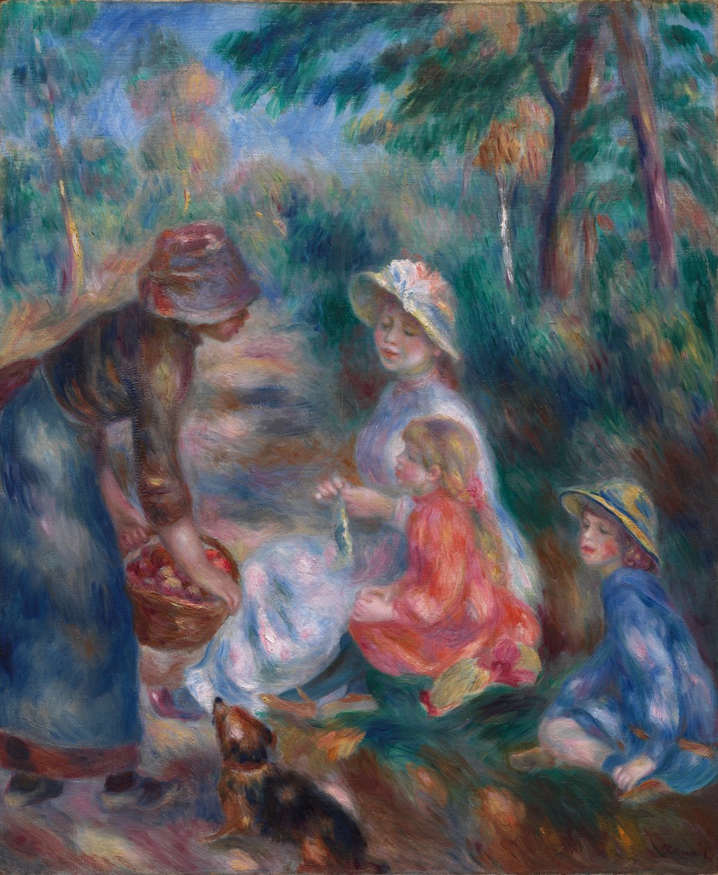 Sprzedawca Apple, c. 1890. autorstwa Pierre Auguste Renoir