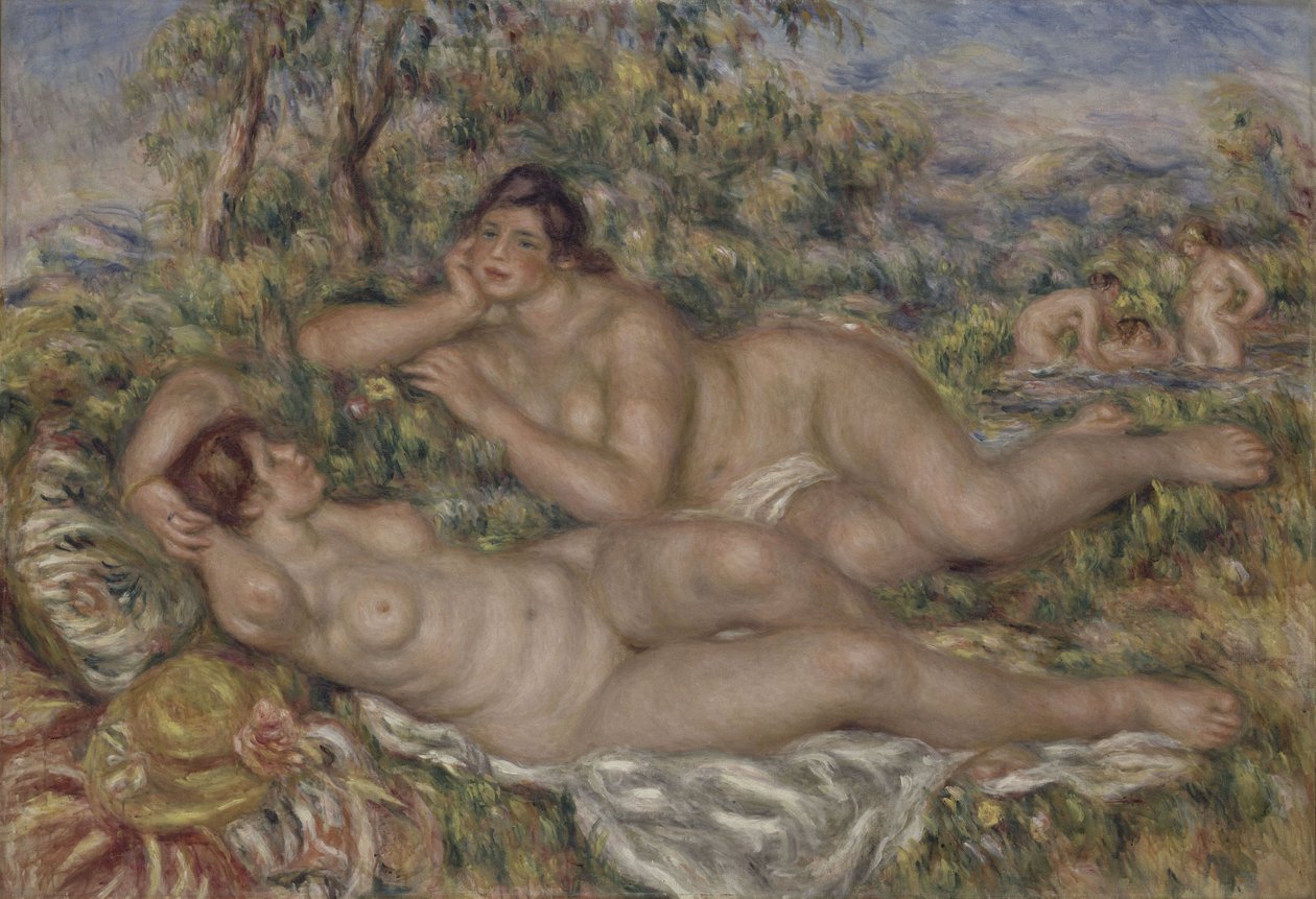Kąpiący się, 1918-1919 autorstwa Pierre Auguste Renoir