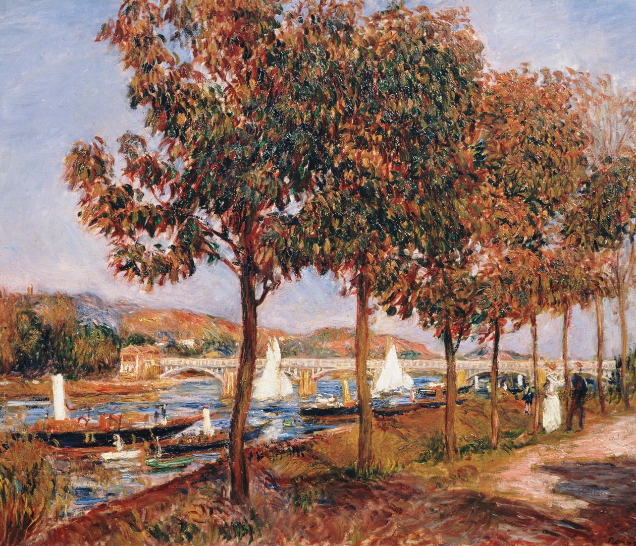 Most w Argenteuil autorstwa Pierre Auguste Renoir