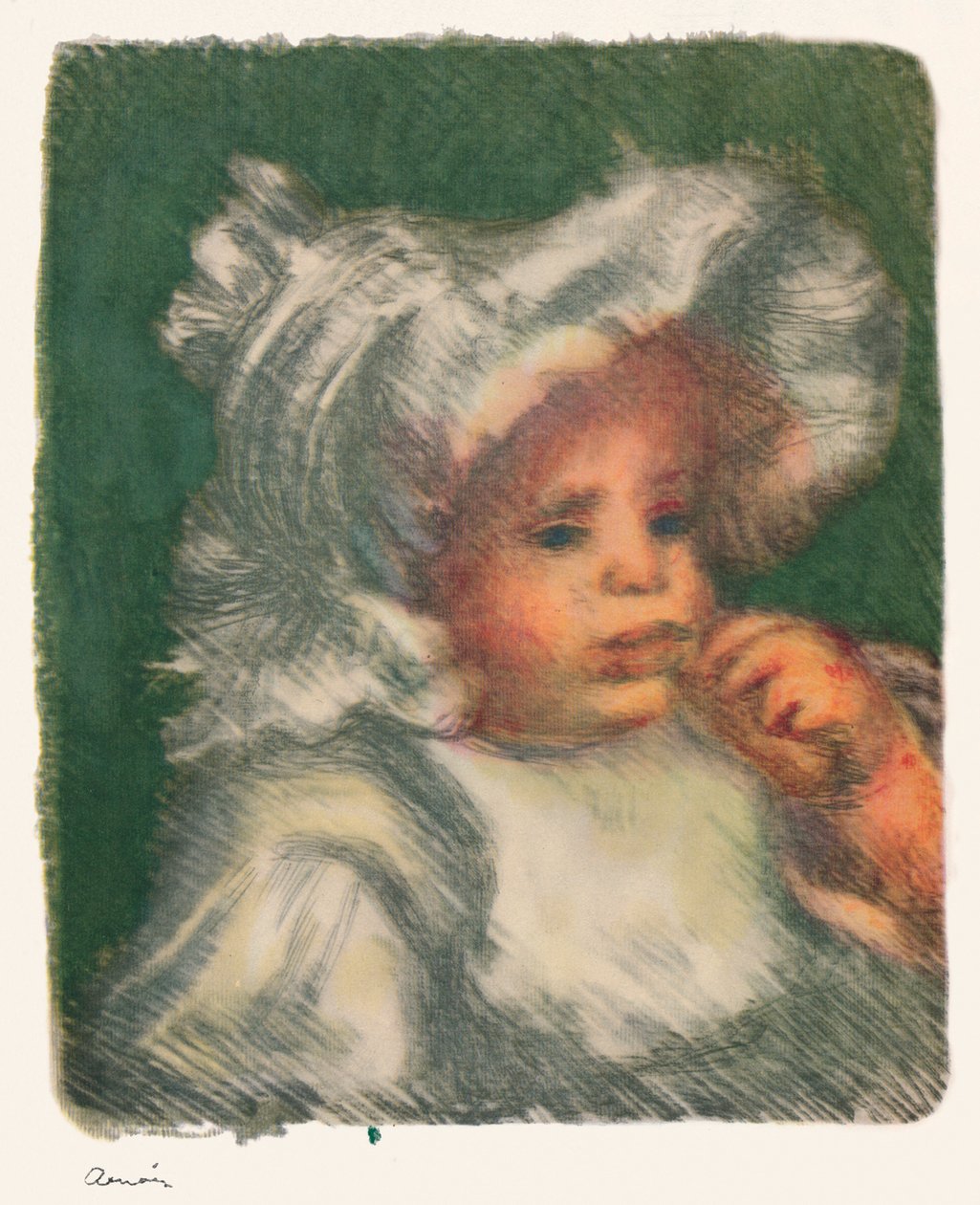 Dziecko z herbatnikiem, ok. 1898-1899, 1946 autorstwa Pierre Auguste Renoir