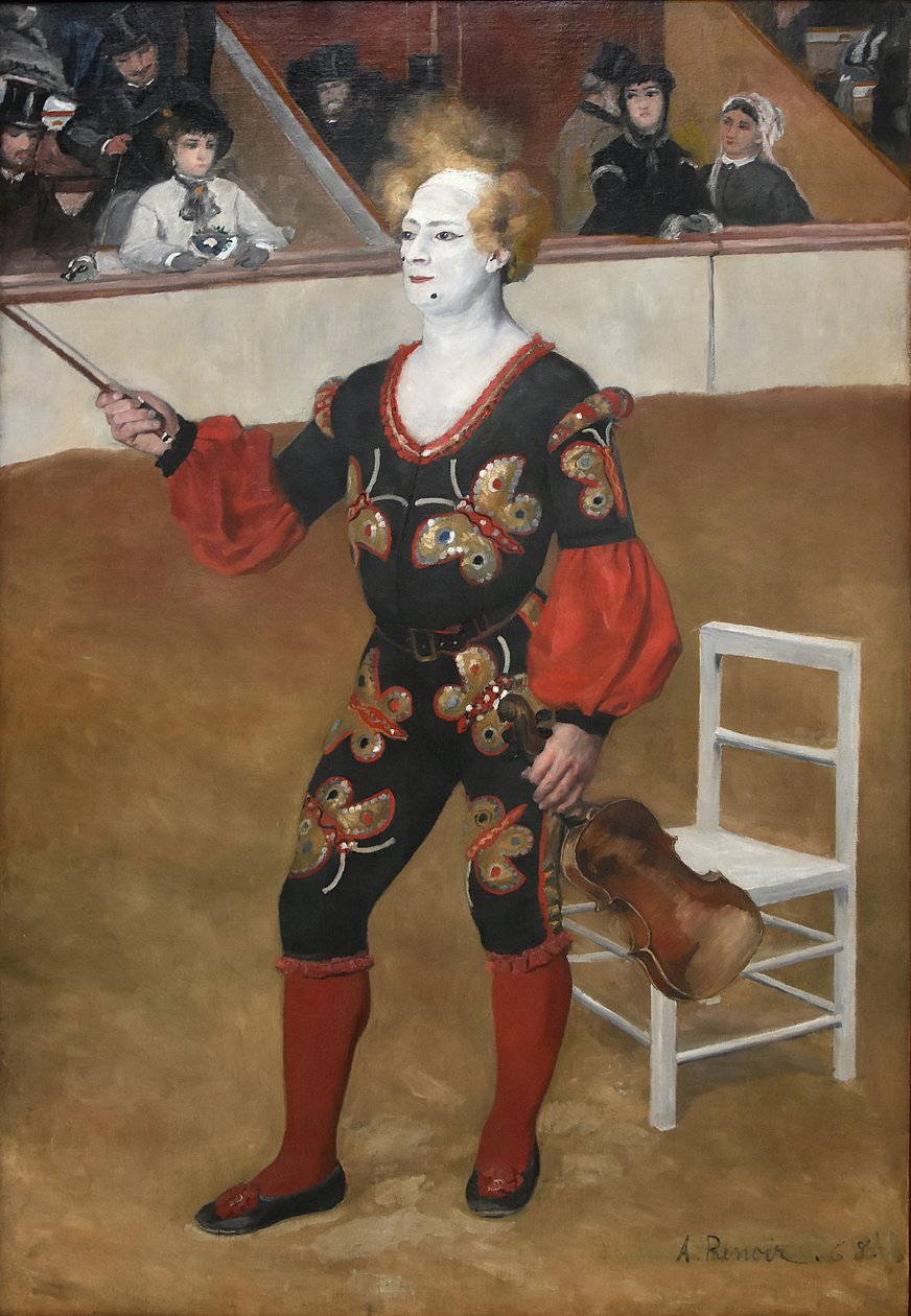 Klaun autorstwa Pierre Auguste Renoir